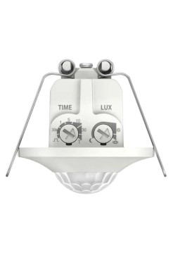 Датчик движения Theben ThePiccola S360-100 DE WH, зона 8 м, 1 канал, врезной, IP44 сенсор, IP20 блок питания, белый 1060200