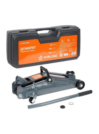 Подкатной домкрат Airline 2.5 т, 120-350 мм, кейс AJ25F340K