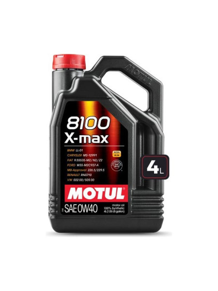 Моторное масло MOTUL 8100 X-MAX 0W40 4 л 112708