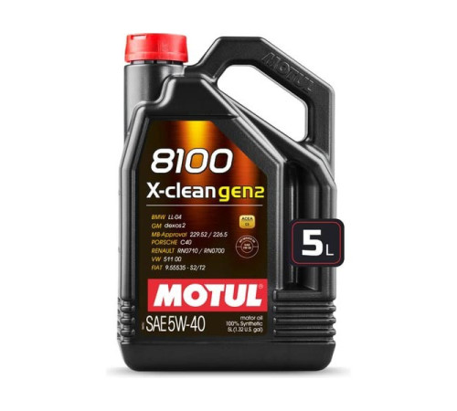 Моторное масло MOTUL 8100 X-CLEAN GEN2 5W40 5 л 113222