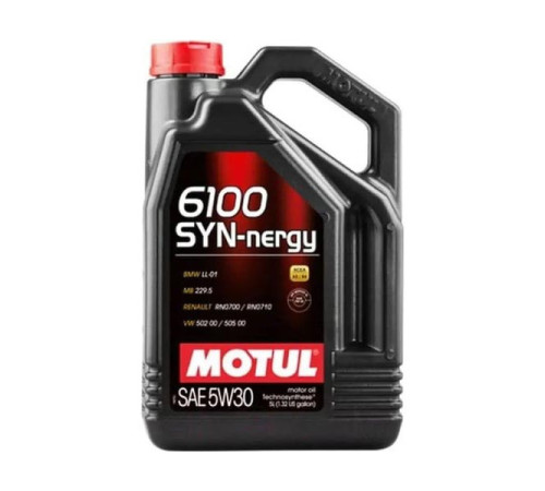 Моторное масло MOTUL 6100 SYN-NERGY 5W30 5 л 113439