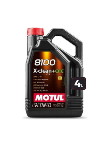 Моторное масло MOTUL 8100 X-CLEAN+ EFE 0W30 4 л 113092