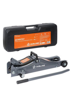 Домкрат подкатной Airline 2т 80-380мм, низкопрофильный, кейс AJ2F390K