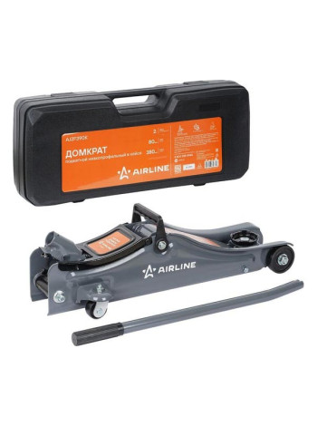 Домкрат подкатной Airline 2т 80-380мм, низкопрофильный, кейс AJ2F390K