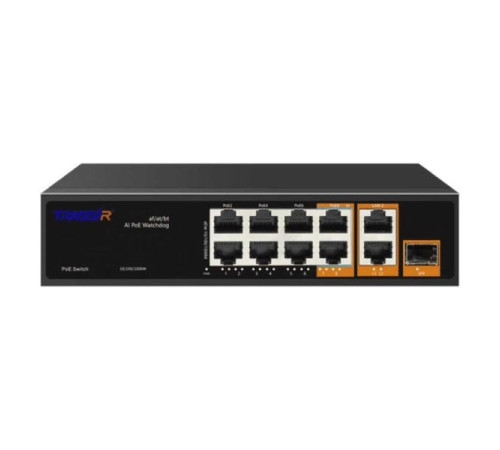 Коммутатор TRASSIR Ethernet, PoE TR-NS13111S-120-8PoE УТ-00057231