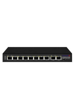 Коммутатор TRASSIR Ethernet, PoE TR-NS1410-120-8POE УТ-00058260