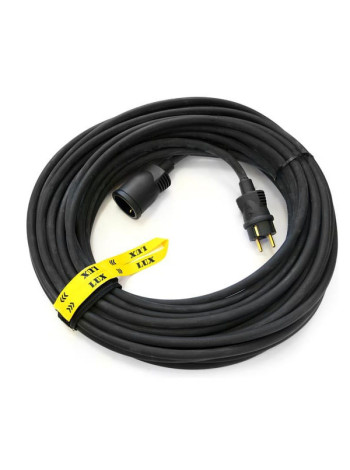 Силовой удлинитель УС1-Е-20 У-161 КГ 3x2.5 20м, 16А с заземлением LUX 30020 4606400419211