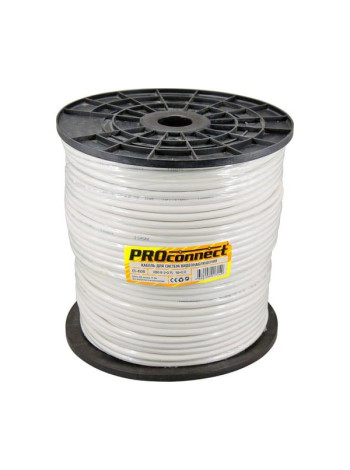 Кабель для видеонаблюдения PROconnect КВК-В-2 + 2х0.75кв.мм CCA, 96%, 200м, серый 01-4108