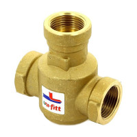 3-ходовой термостатический клапан для напольных котлов В 1, 60С Kvs 9, смешение боковое Uni-Fitt 358G6094