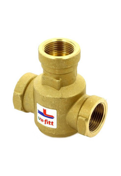 3-ходовой термостатический клапан для напольных котлов В 1, 60С Kvs 9, смешение боковое Uni-Fitt 358G6094