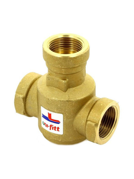 3-ходовой термостатический клапан для напольных котлов В 1, 60С Kvs 9, смешение боковое Uni-Fitt 358G6094