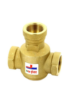 3-ходовой термостатический клапан для напольных котлов Н 11/4, 60С Kvs 9, смешение боковое Uni-Fitt 359G6095