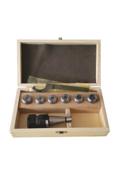 Патрон цанговый NT40ER32 хвостовик конус 7:24 DIN2080 с набором цанг 6 шт., 6-20 мм GRIFF b221223