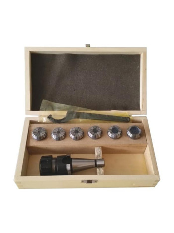 Патрон цанговый NT40ER32 хвостовик конус 7:24 DIN2080 с набором цанг 6 шт., 6-20 мм GRIFF b221223