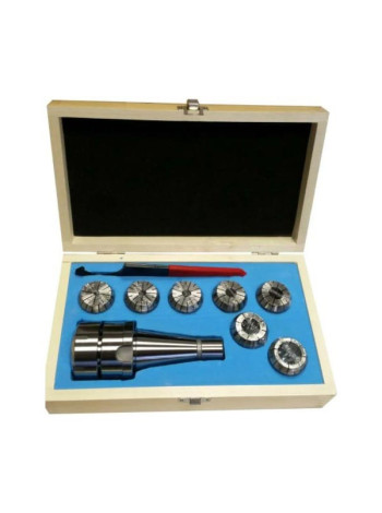 Патрон цанговый NT50ER40 хвостовик конус 7:24 DIN2080 с набором цанг 7 шт GRIFF b221242