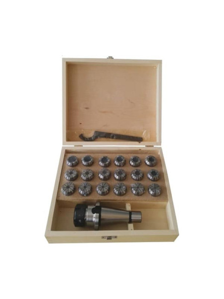 Патрон цанговый NT30ER32 хвостовик конус 7:24 DIN2080 с набором цанг 18 шт., 3-20 мм GRIFF b221413