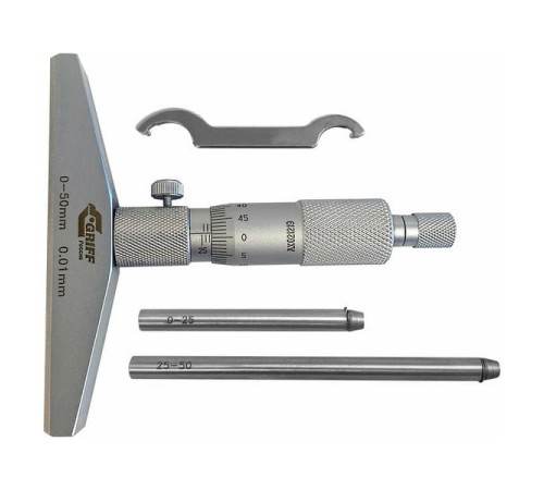 Микрометрический глубиномер GRIFF ГМ 50 ГОСТ 7470-92 пр-во Guilin Measuring D102005