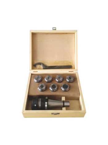 Патрон цанговый NT40ER40 хвостовик конус 7:24 DIN2080 с набором цанг 7 шт., 6-25 мм GRIFF b221224