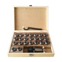 Патрон цанговый NT50ER40 хвостовик конус 7:24 DIN2080 с набором цанг 23 шт., 4-26 мм GRIFF b221442