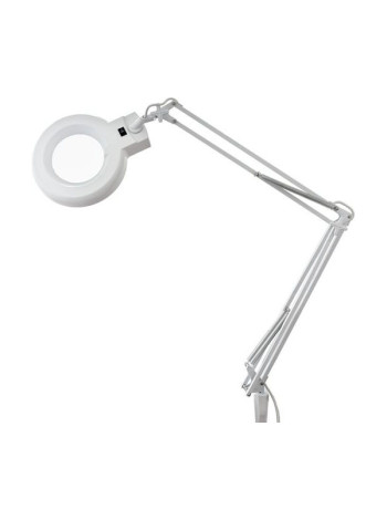 Настольная лупа на струбцине REXANT 3Х с подсветкой, ø127мм, белая 31-0001