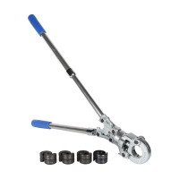 Ручной пресс-инструмент для обжима металлопластиковых труб с комплектом насадок 16-20-26-32, стандарт TH VALTEC VTm.293.0.160032