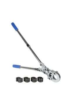 Ручной пресс-инструмент для обжима металлопластиковых труб с комплектом насадок 16-20-26-32, стандарт TH VALTEC VTm.293.0.160032