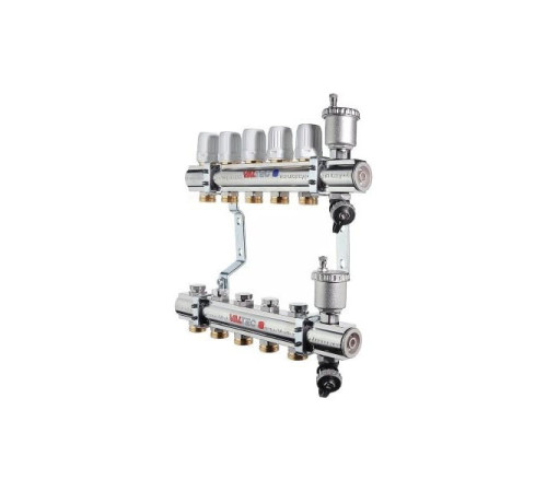Коллекторная группа в сборе, 1х5 вых. Евроконус 3/4 VALTEC VTc.594.EMNX.0605