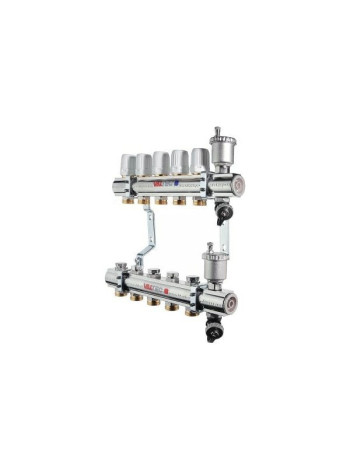 Коллекторная группа в сборе, 1х4 вых. Евроконус 3/4 VALTEC VTc.594.EMNX.0604