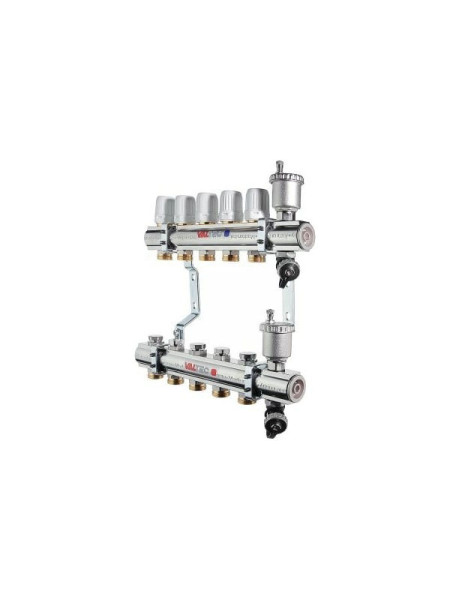 Коллекторная группа в сборе, 1х4 вых. Евроконус 3/4 VALTEC VTc.594.EMNX.0604