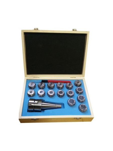 Патрон цанговый NT50-ER40, хвостовик конус 7:24, DIN2080, с набором цанг 15 шт. 4-26 мм GRIFF b221342