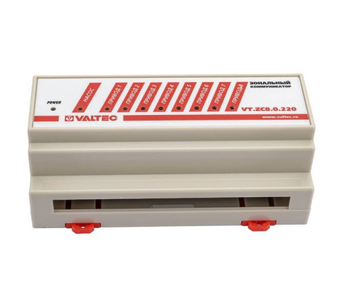Зональный коммуникатор VALTEC 8 каналов, 220В VT.ZC8.0.220