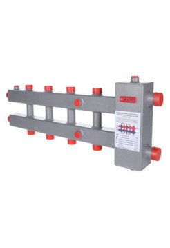 Гидроразделитель VALTEC с коллекторами, горизонтальный, 3 контура, до 70 кВт VTc.100.SH.070603