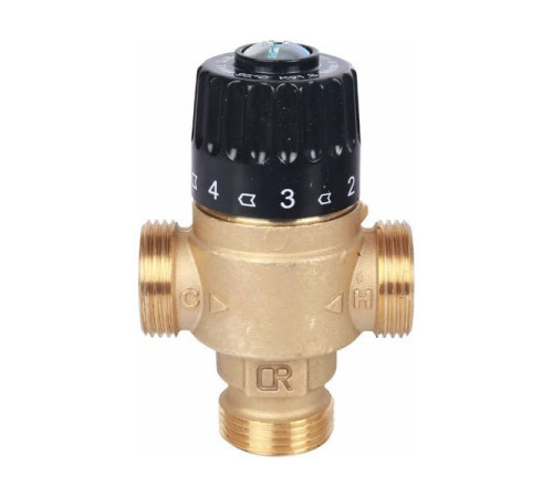 Термостатический смесительный клапан STOUT 3/4 НР, 30-65°С, KV 2.3 SVM-0125-236520 RG008TIGH3FUGJ