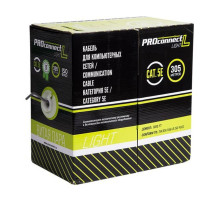 Кабель PROconnect витая пара LIGHT FTP 4PR 26AWG, CCA, CAT5, бухта 305 м 01-0148-3
