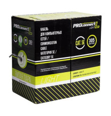 Кабель PROconnect витая пара LIGHT FTP 4PR 26AWG, CCA, CAT5, бухта 305 м 01-0148-3