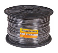 Кабель PROconnect КВК-П-2 +2x0,50 кв.мм Cu/Cu черный бухта 200 м 01-4214