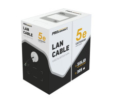 Кабель PROconnect витая пара FTP 4PR 24AWG, CCA, CAT5e, наружный OUTDOOR, бухта 305 м 01-0146-3