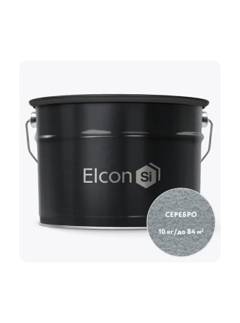 Кузнечная краска с молотковым эффектом Elcon серебро 10кг 00-00002846