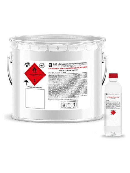 Грунтовка ЗАГОРСКИЙ ЛАКОКРАСОЧНЫЙ ЗАВОД Эпоцинк 10 кг ZLK04873