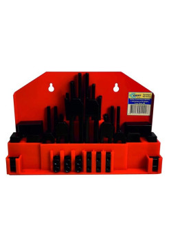 Набор станочного крепежа и прижимов из 58 предметов Т-паз 10 мм, М8, металл. футляр GRIFF b275510