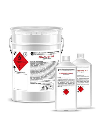 Эмаль ЗАГОРСКИЙ ЛАКОКРАСОЧНЫЙ ЗАВОД ЭП-140 защитная 5 кг ZLK05389