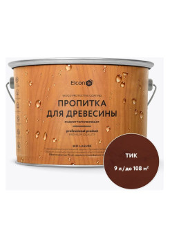 Антисептик для дерева Elcon Bio Lasure (пропитка для дерева), тик 9л 00-00461955