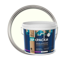 Универсальная акриловая эмаль ЯРОСЛАВСКИЕ КРАСКИ белая матовая, ведро 12 кг, О05248