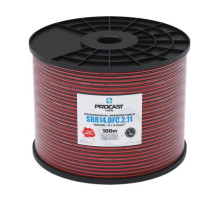 Акустический кабель PROCAST cable SBR 14.OFC.2,11.100, 14AWG 2x2,11mm2, красно-черный, 100 м НФ-00001763