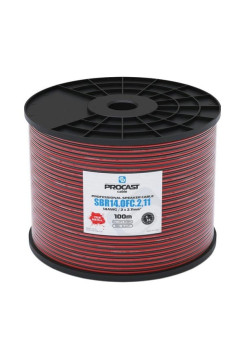 Акустический кабель PROCAST cable SBR 14.OFC.2,11.25, 14AWG 2x2,11mm2, красно-черный, 25 м НФ-00001762