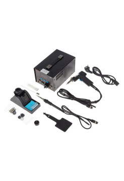 Паяльная станция REXANT с паяльником и демонтажным паяльником с оловоотсосом 200-480c, r048 12-0735