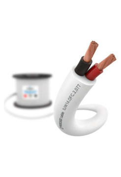Акустический кабель PROCAST cable SJW 14.OFC.2,077.25 14AWG 2x2,077mm2, PVC, белый, 25 м НФ-00002099