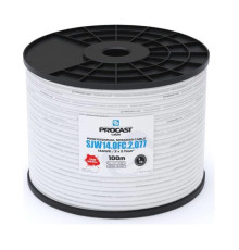 Акустический кабель PROCAST cable SJW 14.OFC.2,077.100 14AWG 2x2,077mm2, PVC, белый, 100 м НФ-00002100