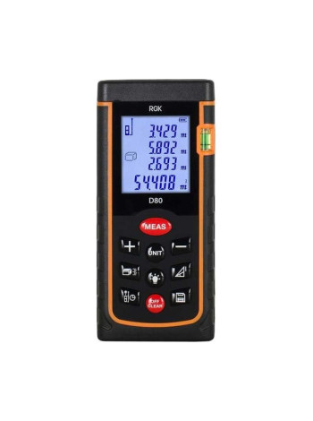 Лазерный дальномер RGK d80 с поверкой 755641