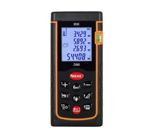 Лазерный дальномер RGK d80 с поверкой 755641